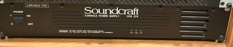 Soundcraft Console Power Supply CPS 275