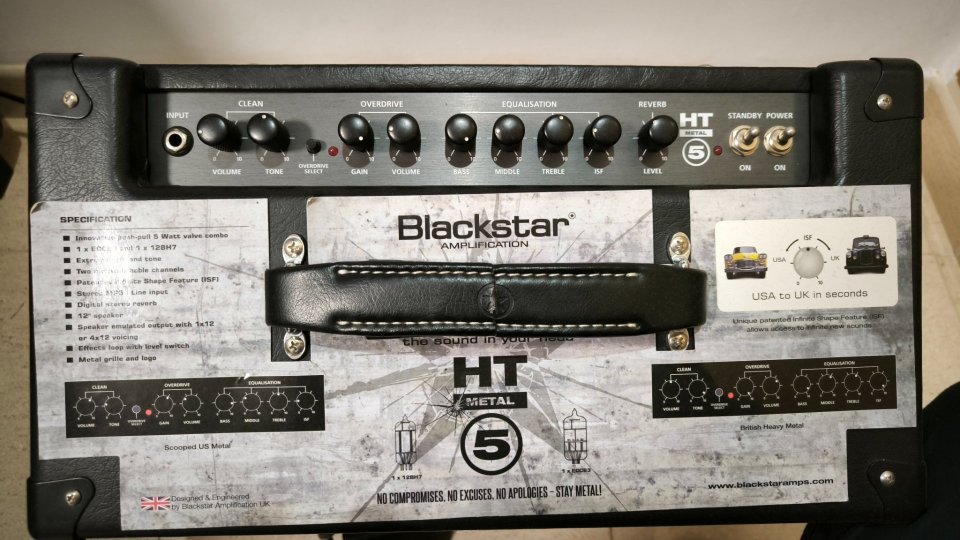O cambio Blackstar ht-5 metal