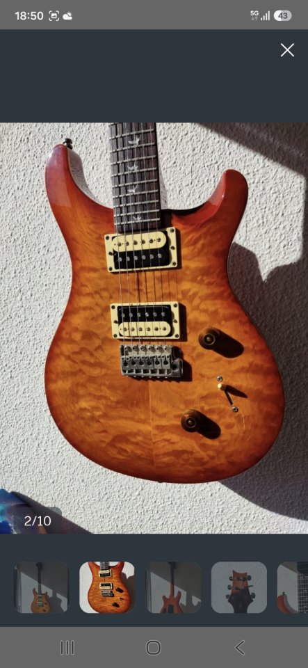 Guitarra eléctrica PRS SE. 30th anniversary. Mas maleta . de segunda mano · Foto 1 de 5 · Alicante · 730 €