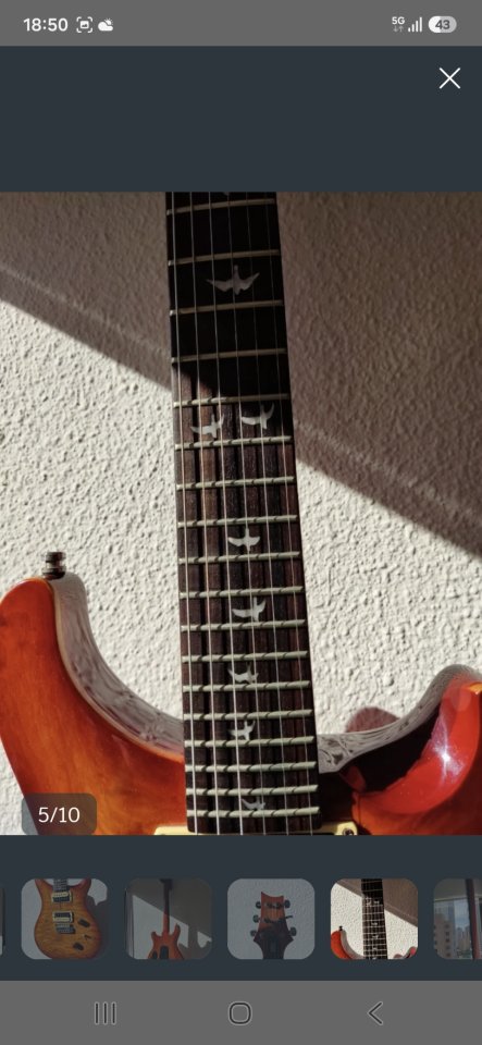 Guitarra eléctrica PRS SE. 30th anniversary. Mas maleta . de segunda mano · Foto 2 de 5 · Alicante · 730 €