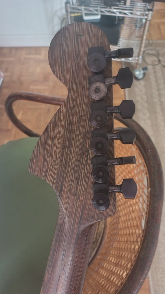 Mastil warmoth wenge/ébano pala strato 70s