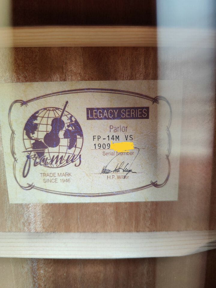 Framus FP-14M VS Guitarra Parlor