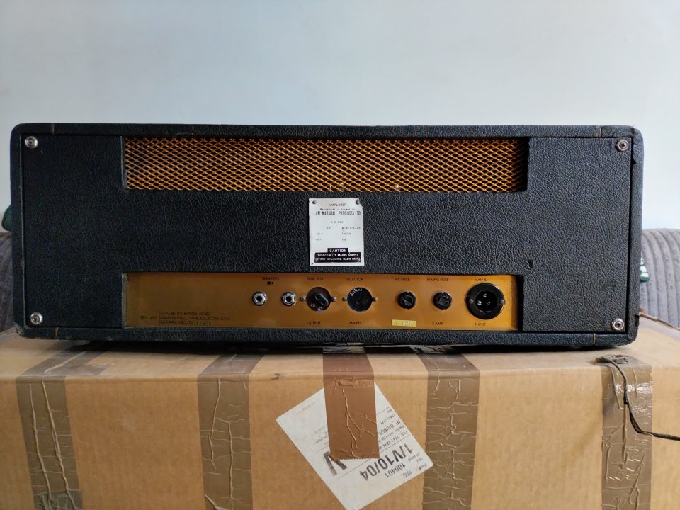 1968 Marshall JMP 50 Plexi 1987 Small Box