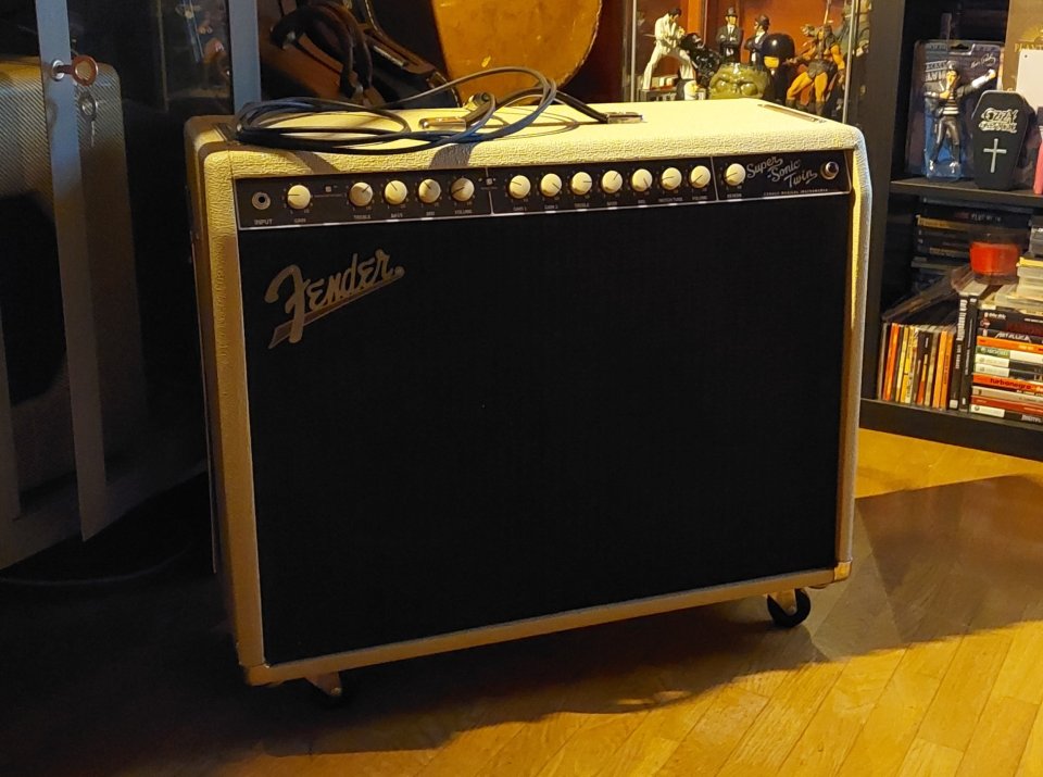 OFERTÓN!! Fender Super-Sonic Twin 100/25W Blonde Oxblood Combo [EN MANO]