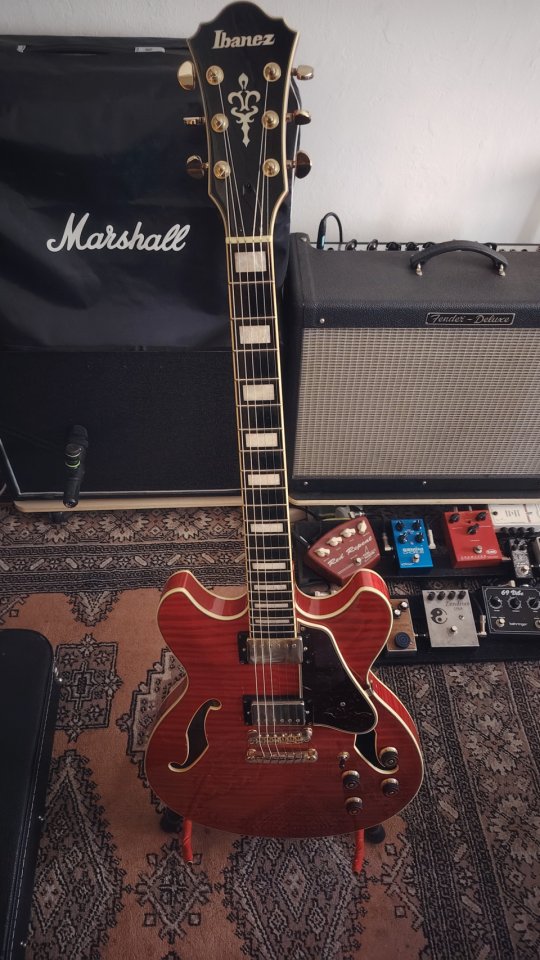 IBANEZ AS93FM Artcore Expressionist Transparent Cherry Red