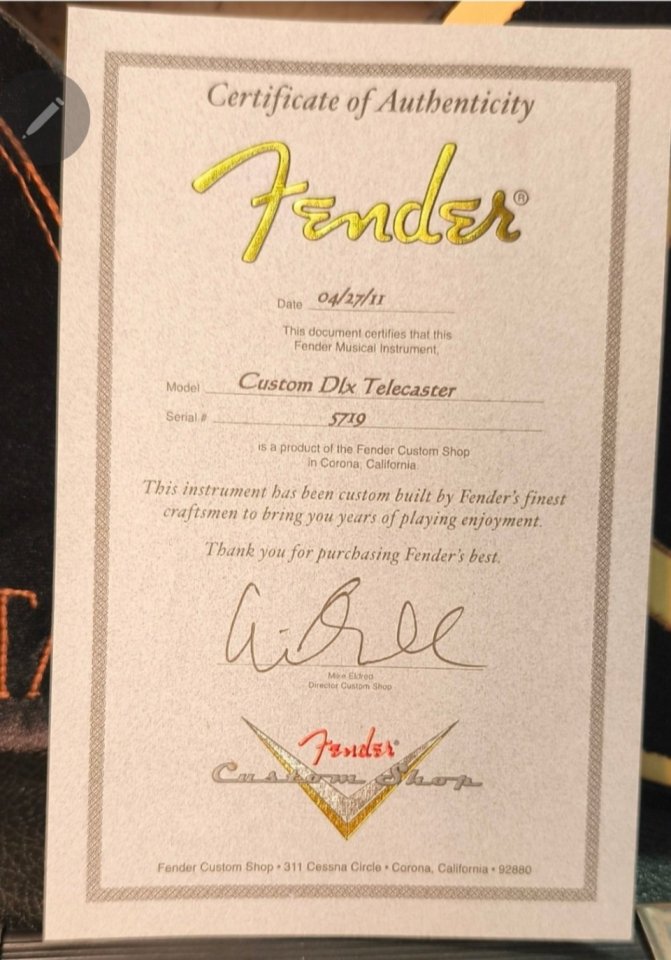 Fender Custom Dlx telecaster de segunda mano · Foto 3 de 5 · Barcelona · 2650 €