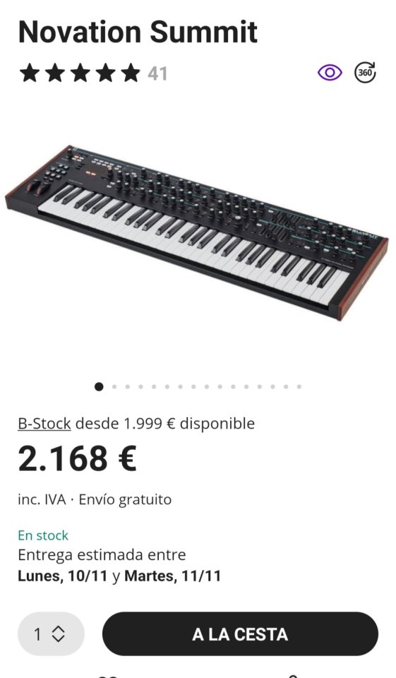 cambio novation summit + extras