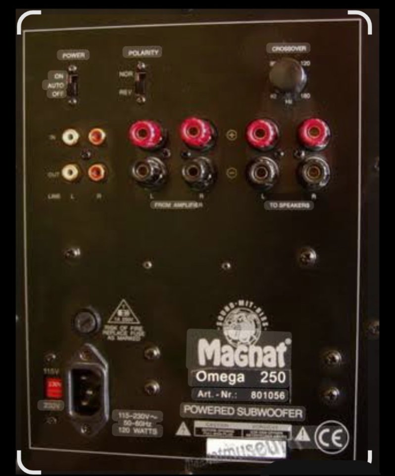 Subwoofer Magnat Omega 250