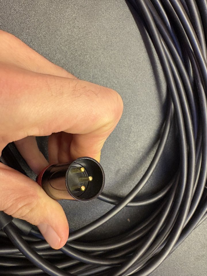 8 cables TRS-XLR Macho 2m