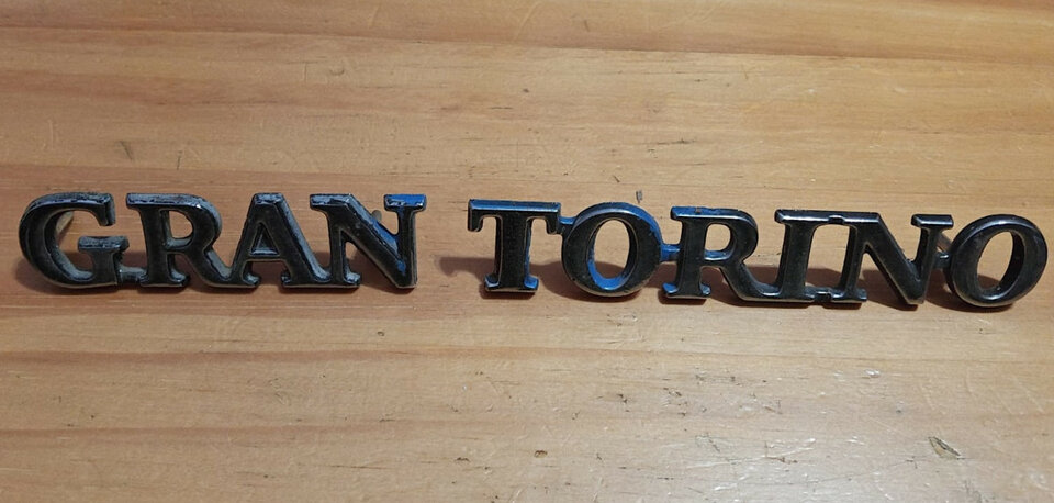 Chapas vintage míticas de coches: Gran Torino 1972, rebajadas!