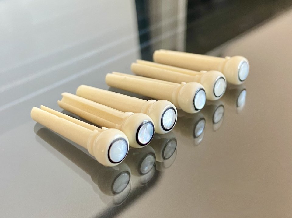 Pines de Puente de Hueso Premium para Guitarra Acústica de segunda mano · Foto 3 de 6 · Badajoz · 22 €
