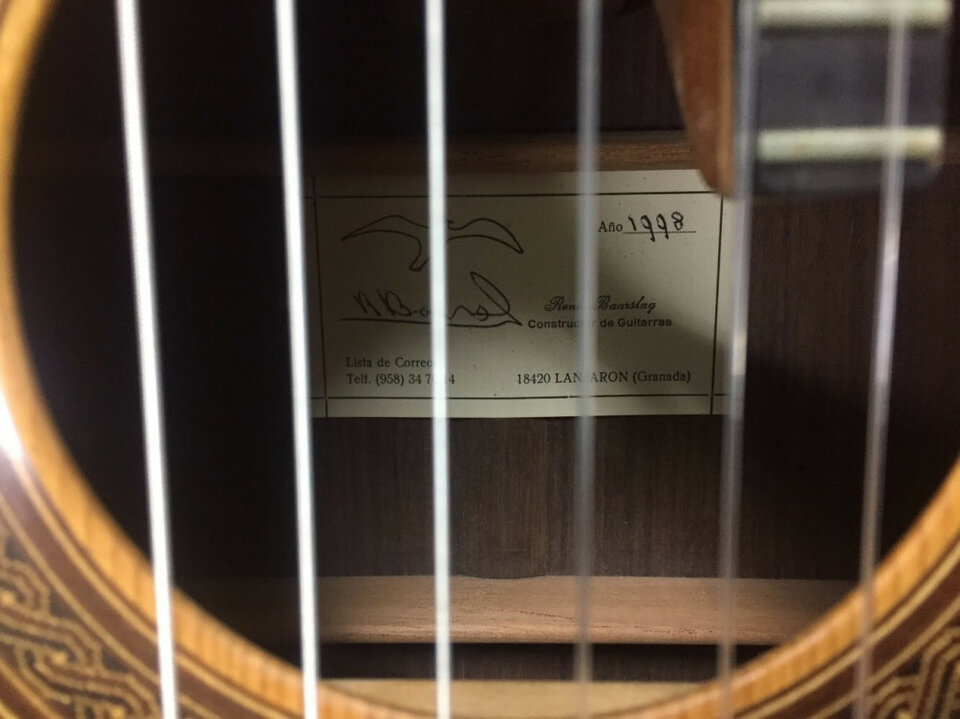 Guitarra clásica de concierto Renee Baarslag