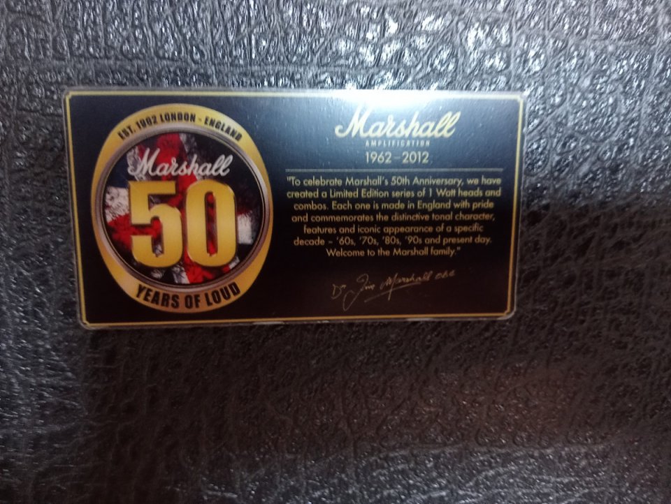 Marshall JVM-1c Combo 50 Aniversario.