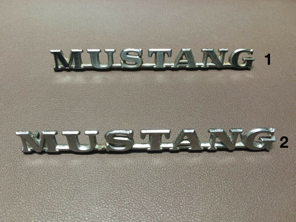 Chapas míticas de coches: Mustang 1965 y 1975, rebajadas!