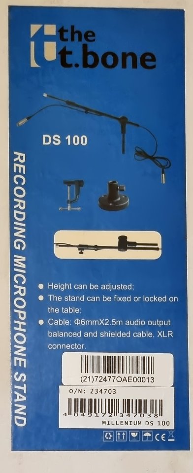 the t.bone Millenium DS100 Soporte Micrófono