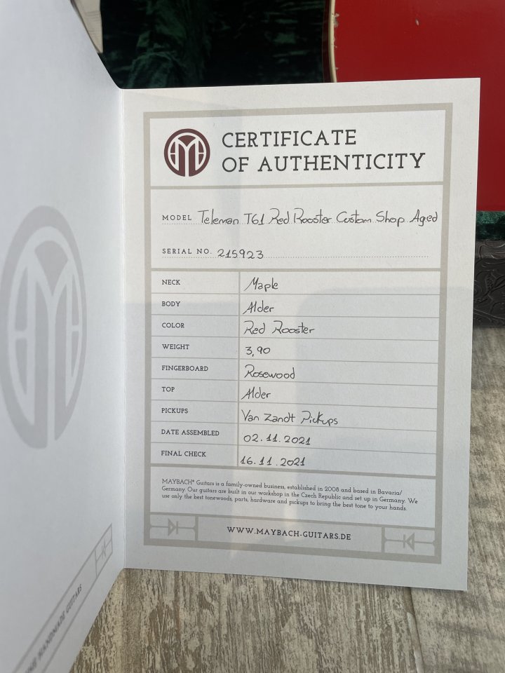 Maybach Teleman T61 Custom Shop (Red Rooster Aged)