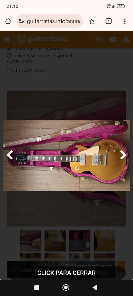 Gibson Les Paul R7 reissue 1957 VOS Goldtop Custom Shop