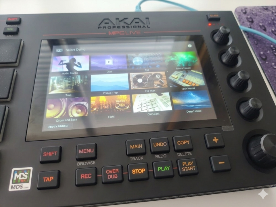 Akai MPC Live (v1) - Estado de RE-ESTRENO (Aún con film en pantalla)