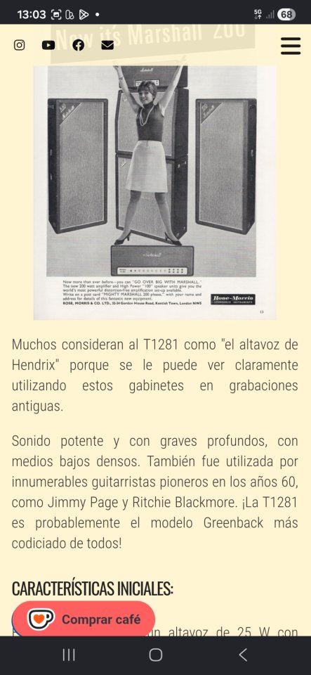Celestion G12H30 T1281 Reservados de segunda mano · Foto 10 de 10 · Burgos · 600 €