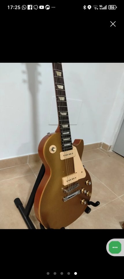 Les paul Gibson studio gold top, 3,1kgs