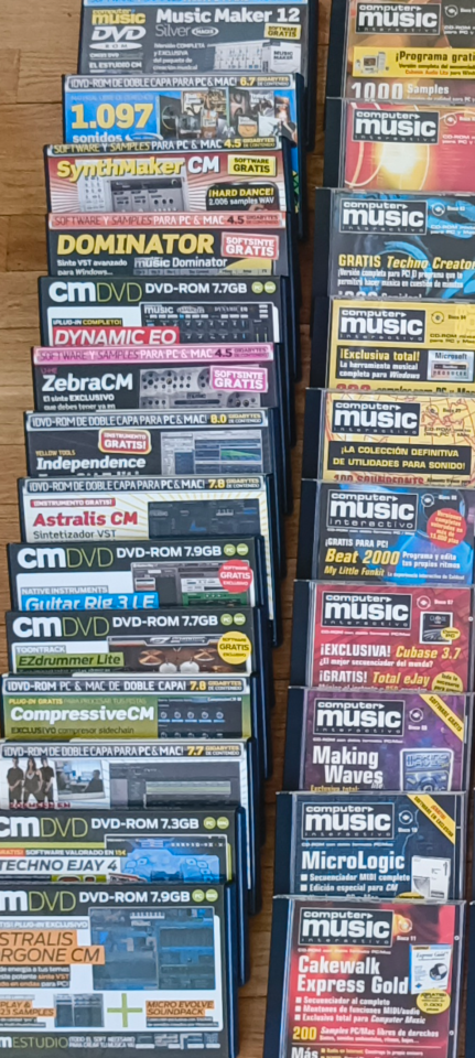 Coleccion Computer Music DVD CD-ROM 118 unidades de segunda mano · Foto 4 de 10 · Madrid · 120 €