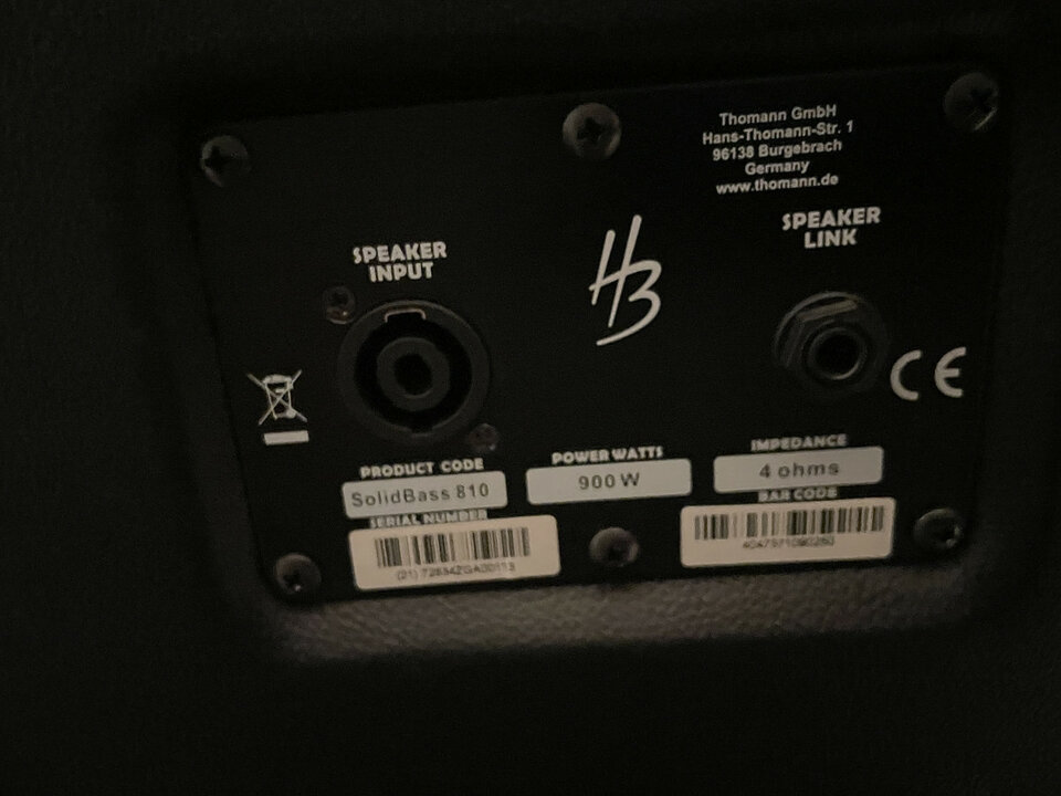 Harley benton 8x10 solid bass cabinet