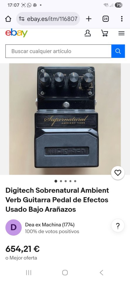 Pedad Reverb Digitech  Supernatural Ambiente Verb...ural Ambiente