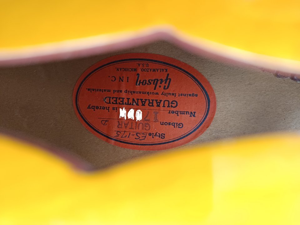 Gibson ES-175D original año 1961 con PAFs