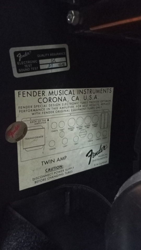 Fender twin amp