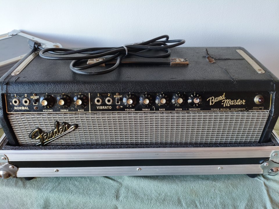 Fender Bandmaster Blackface 1965 (AB763) + Flight Case + Step-down