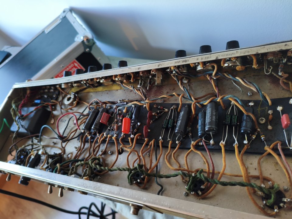 Fender Bandmaster Blackface 1965 (AB763) + Flight Case + Step-down