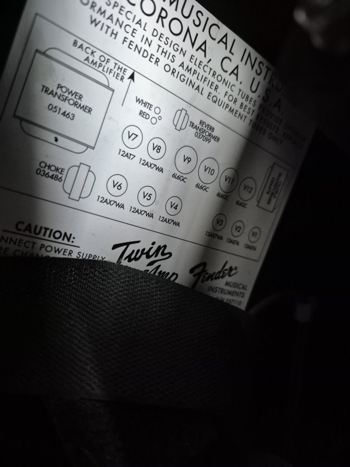 Amplificador Fender Twin amp 100W