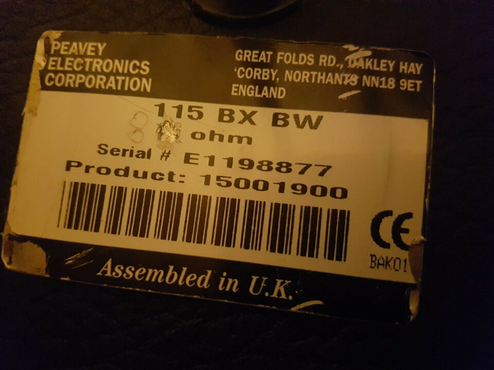 Pantallas de bajo Peavey REBAJADAS