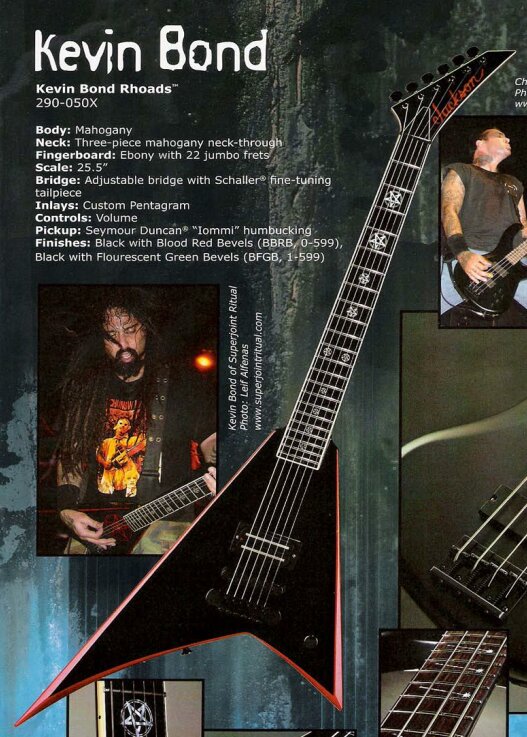 Jackson Kevin Bond BBRB (Black with Blood Red Bevels)