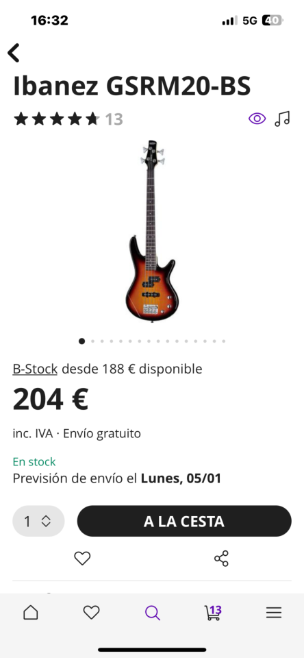 Guitarra Elctro-clásica (Nylon) y Bajo Ibáñez escala corta