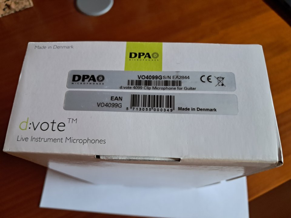 MICRÓFONO PARA GUITARRA ACÚSTICA DPA d:VOTE 4099G de segunda mano · Foto 7 de 7 · Burgos · 400 €