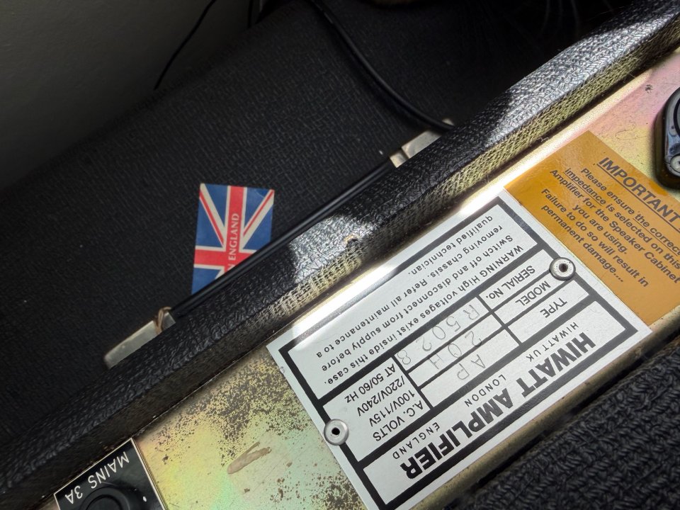 Hiwatt CUSTOM 20 HEAD HW England de segunda mano · Foto 6 de 6 · Pontevedra · 2800 €