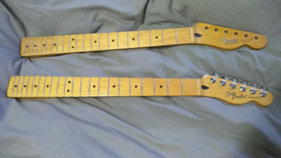 (o VENDO) Mástil FENDER TELEcaster x Mástil Stratocaster (palorrosa mejor)
