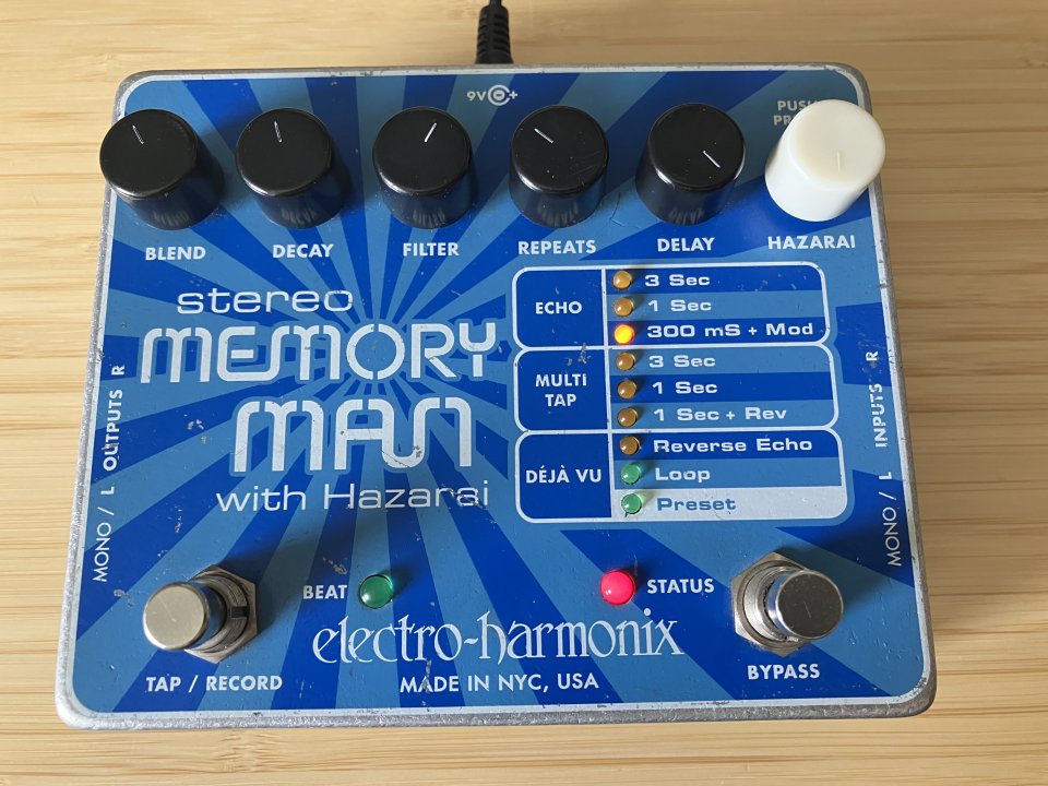 Electro Harmonix Stereo Memory Man Hazarai