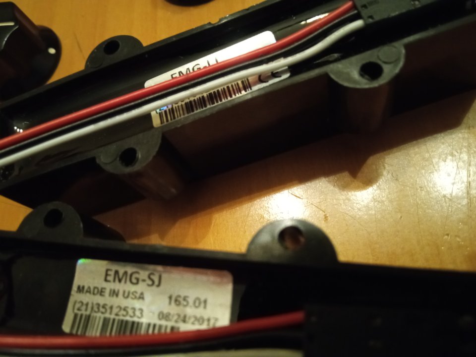 Set pastillas bajo EMG J activas