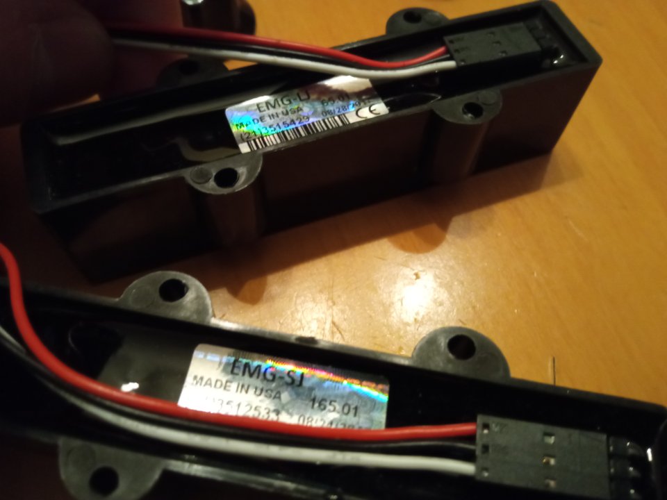 Set pastillas bajo EMG J activas