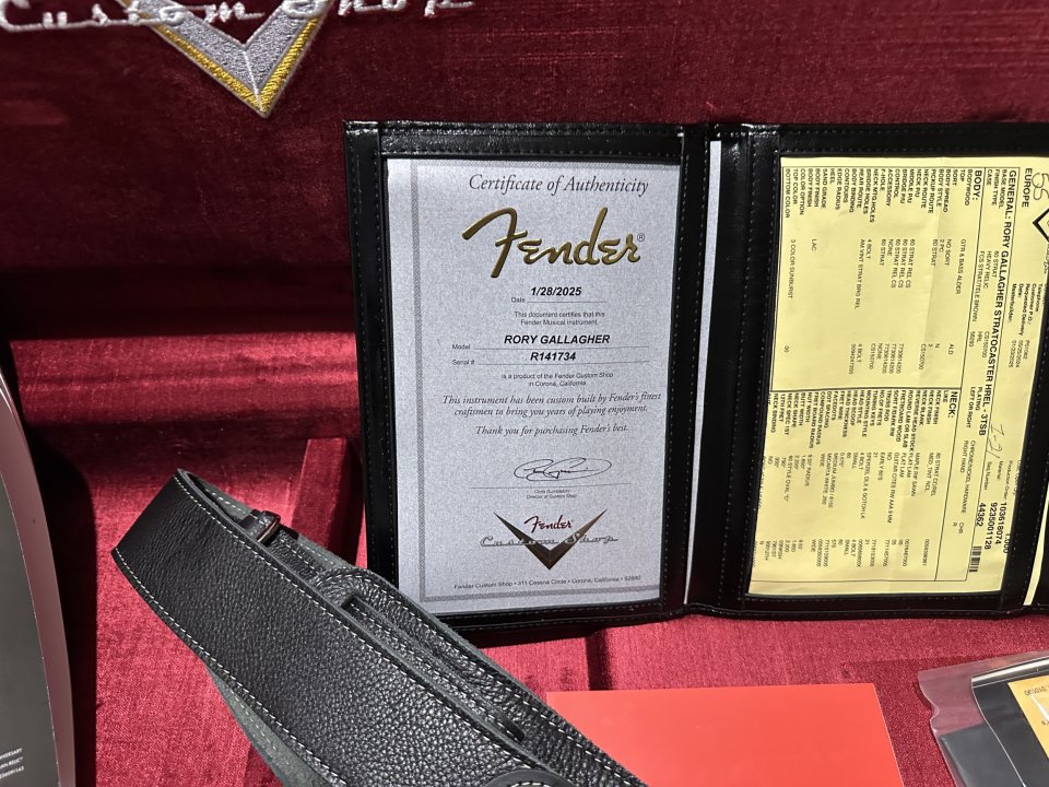 Vendo Stratocaster Custom Rory Gallagher