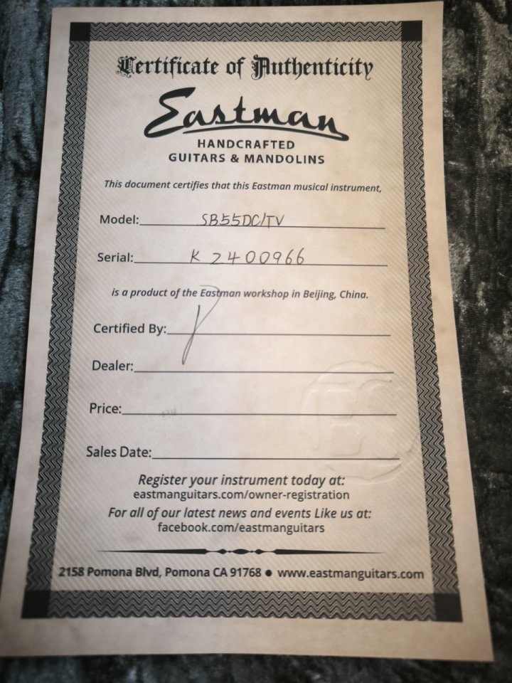 Eastman SB55DC/TV ¡Como nueva! 2.9kg de segunda mano · Foto 8 de 8 · Murcia · 999 €