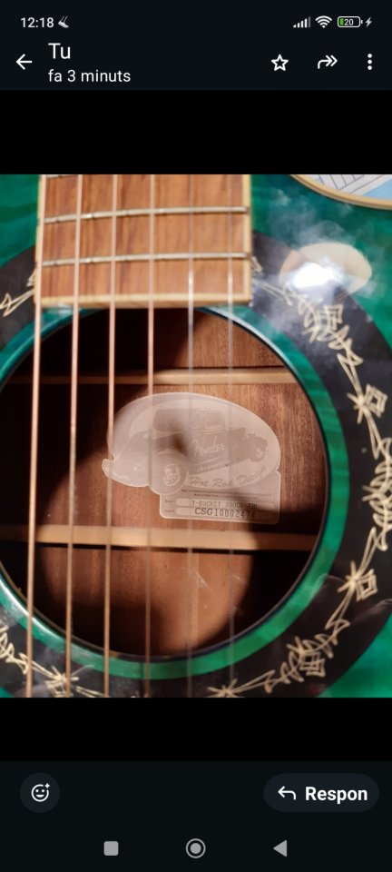 Electroacústica Fender T-Bucket 300CE TBL