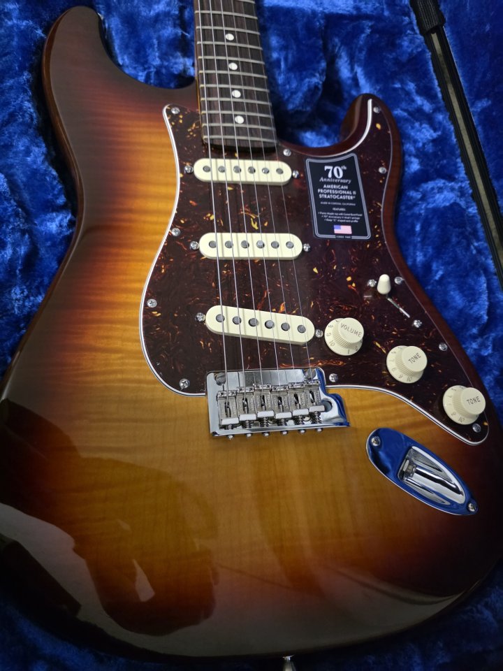 Fender American Professional II 70th Anniversary Stratocaster Comet Burst de segunda mano · Foto 2 de 4 · Valencia · 1750 €