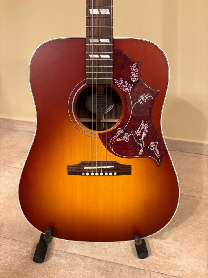 Gibson hummingbird studio rosewood satin rosewood burst