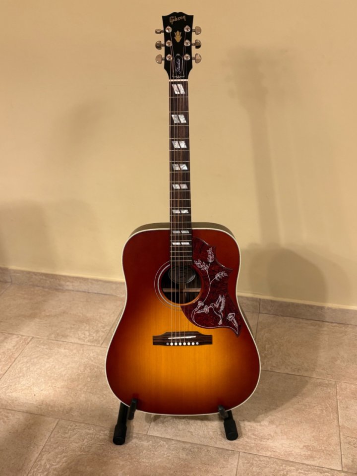 Gibson hummingbird studio rosewood satin rosewood burst