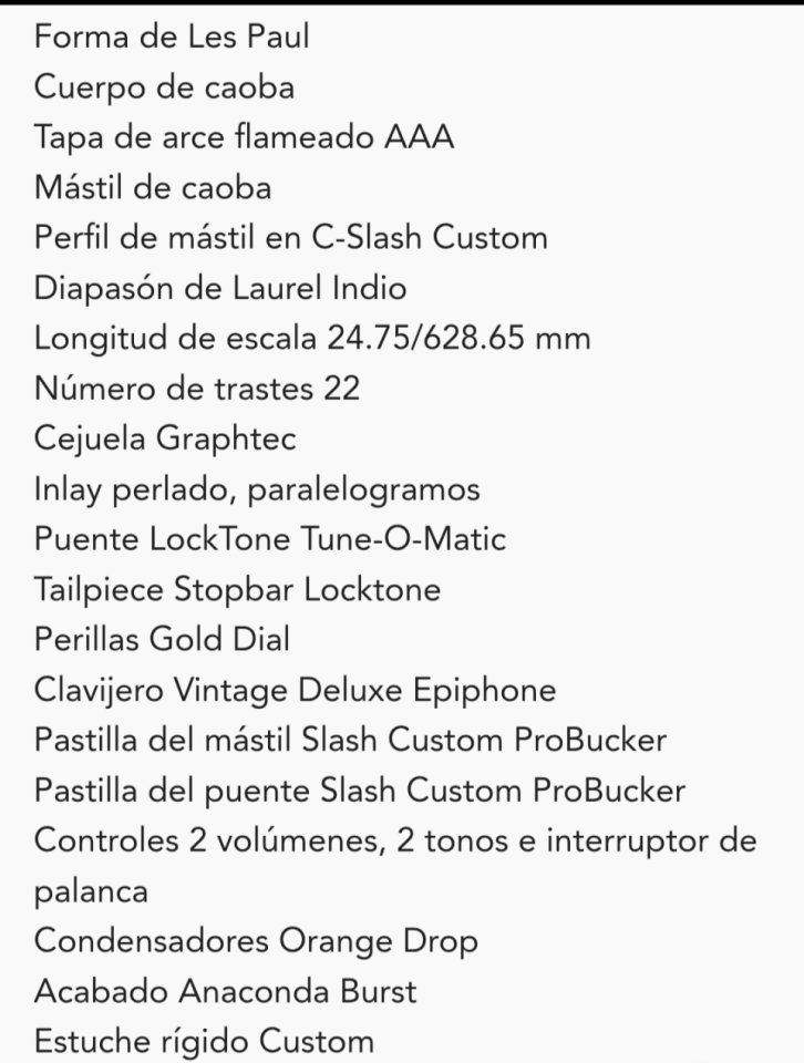 Epiphone Slash Les Paul Standard Anaconda Burst de segunda mano · Foto 3 de 3 · Valencia · 675 €