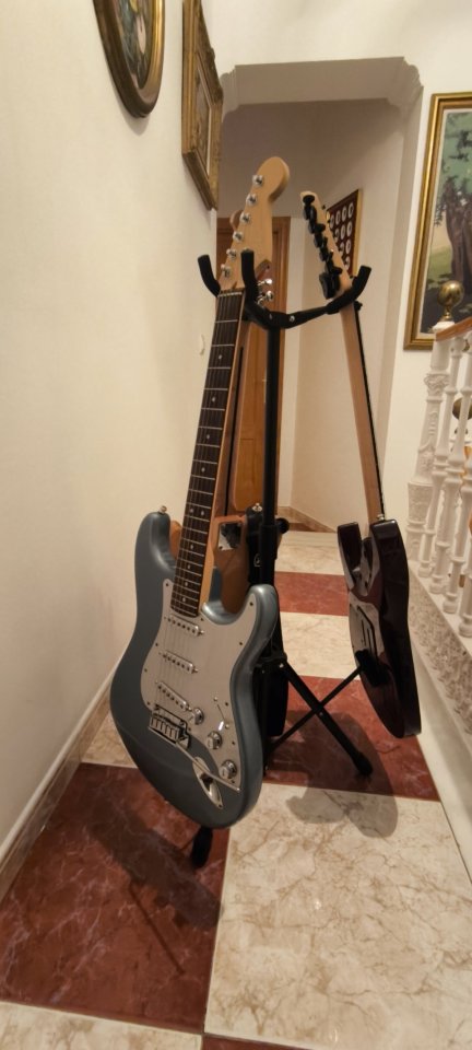 Soporte de guitarra triple