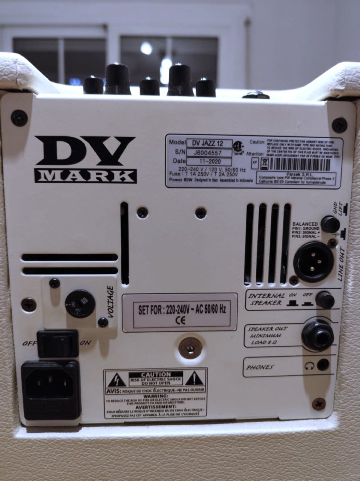 Amplificador DV Mark Jazz 112  (No hago envios)
